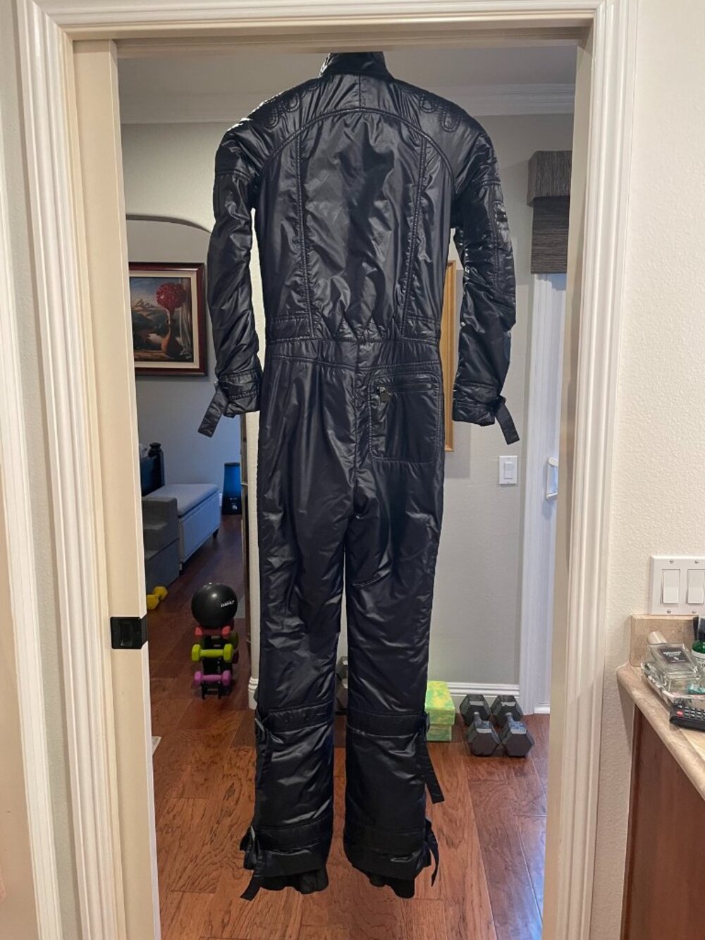 Chanel Vintage Navy One Piece Ski Suit Snowsuit | Size 38